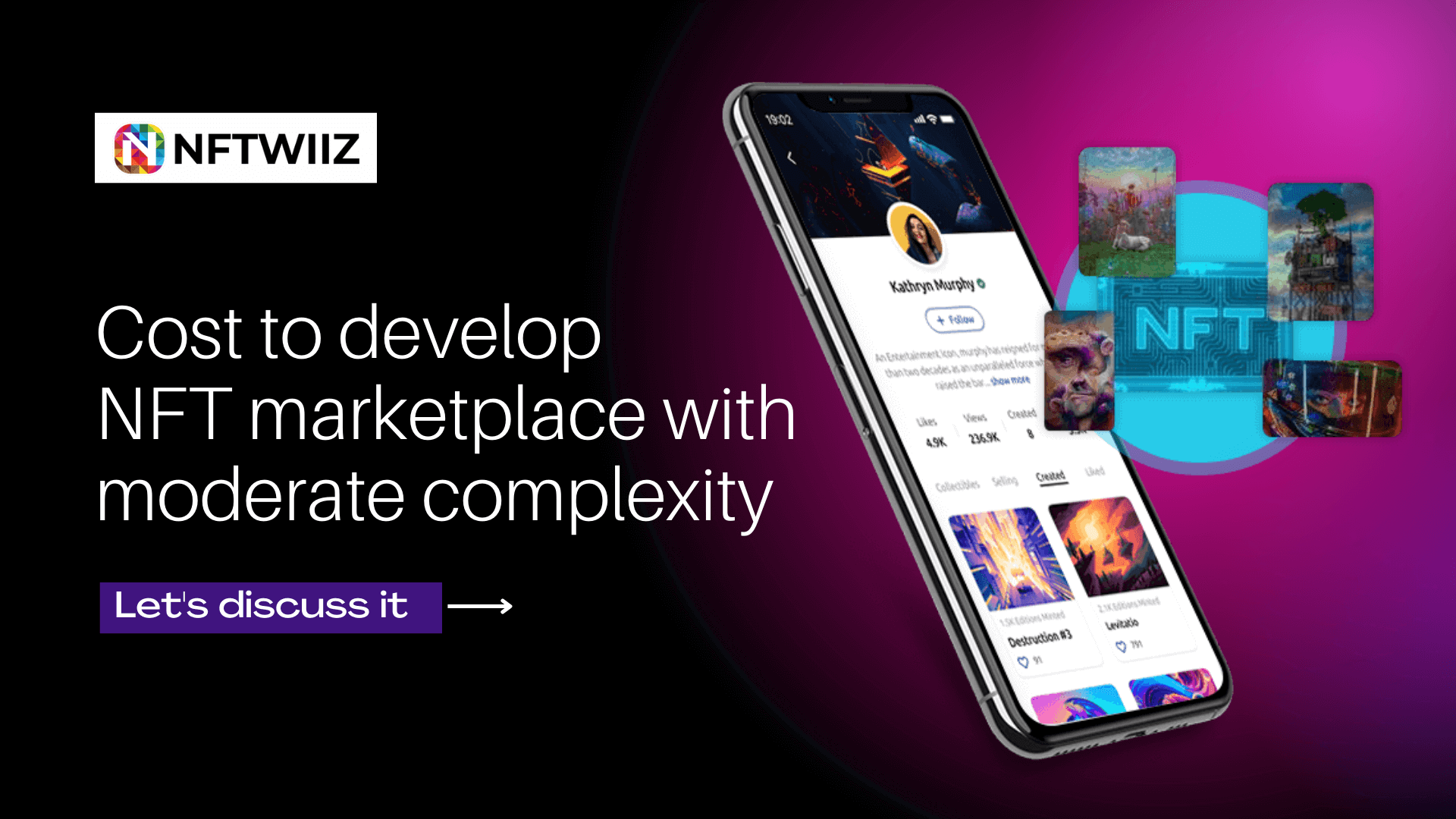 Cost-to-develop-NFT-marketplace-with-moderate-complexity-NFTWIIZ